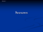 Seesaws 9 Balanced Seesaw