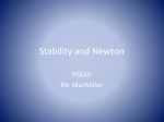 Stability and Newton`s Laws
