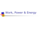 Work, Power & Energy PowerPoint