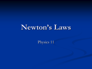 Newton`s Laws - HRSBSTAFF Home Page