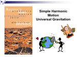 Simple Harmonic Motion Universal Gravitation