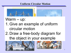 Uniform Circular Motion