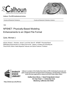 NPSNET: Physically-Based Modeling Enhancements to an Object File Format Zyda, Michael J.