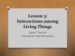 Interactions among Living Things