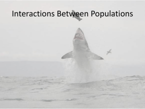 Interactions Between Populations