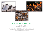 Increase in population size