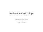 Null models in Ecology