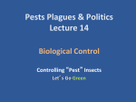 Lecture 14 - Biocontrol