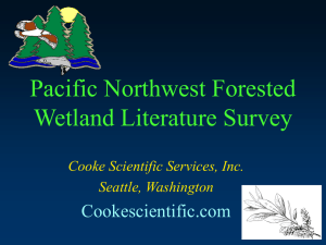 Pacific Northwest Forested Wetland Literature Survey