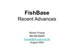 FishBase Recent Advances