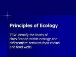 Principles of Ecology - Mrs. Jacob's Science Class