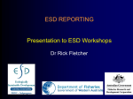 Implementation and Assessment of ESD from the SCFA perspective