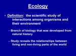 ECOLOGY