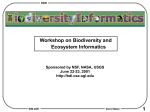 Biodiversity and Ecosystem Informatics