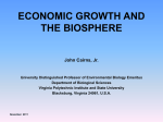 ECONOMIC GROWTH AND THE BIOSPHERE