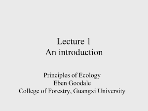 Lecture1 - translated - College of Forestry, University of Guangxi