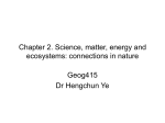 Chapter 2. Science, matter, energy and ecosystems