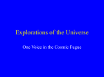 Explorations of the Universe