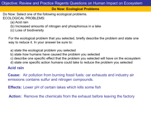 Ecological Questions