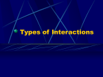 Environment Types of Interactions cp1