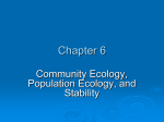 Ch. 6Community Ecology - DVUSDEnvironmentalScience