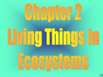 Living Things in Ecosystems