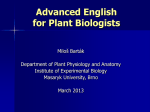 Advanced English for Plant Biologists