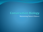 Conservation Ecology