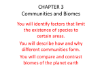 CHAPTER 3 Communities and Biomes