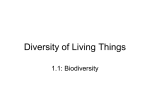 Diversity of Living Things