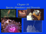 Chapter 12 Species Diversity