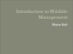 Introduction to Wildlife Management