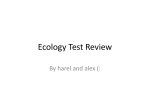 Ecology Test Review - DanaFrank