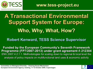 TESS-EEA(CHM)2009 - Biodiversity Informations System for