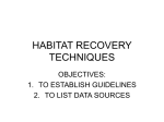 Take existing bibliography of island habitat recovery techniques