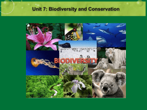 Unit 7 Biodiversity PowerPoint