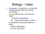 Biology - notes