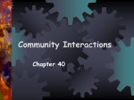 Community Interactions