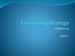 Community Ecology and Ecosystems