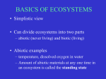 BASICS OF ECOSYSTEMS