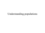 Understanding populations