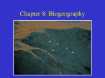 Chapter 8: Biogeography