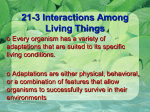 22-3 Interactions Among Living Things