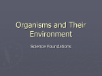 Organisms and Their Environment