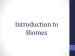 Introduction to Biomes