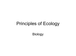 Principles of Ecology