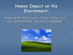 Human Impact on the Environment:
