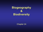 Biogeography & Biodiversity