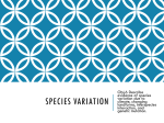 Species Variation
