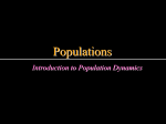 Introduction to Population Dynamics